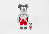 Future Mickey 400% + 100%  Be@rbrick Set (2nd Color Version)
