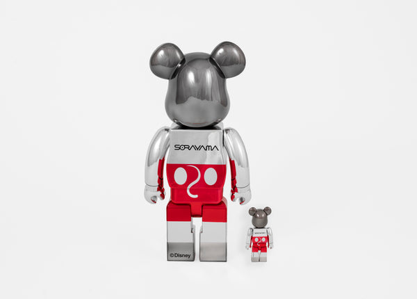 Future Mickey 400% + 100% Be@rbrick Set (2nd Color Version ...